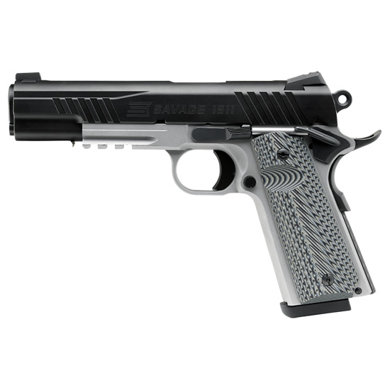 SAV 1911 GOV'T BLK/SS 45ACP 5